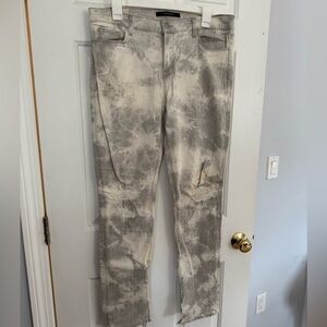 J Brand Tie-Dye Distressed Jeans